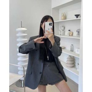 26010076 정장투피스 스트라이프자켓 치마바지