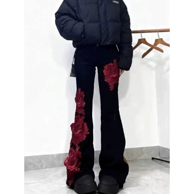 26010113 장미 나팔 청바지