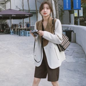 26010237 배색카라 정장자켓
