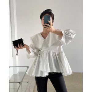 26010255 빅카라 언발 블라우스