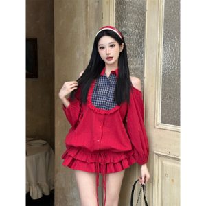 26020015 카라넥 어깨트임 캉캉원피스