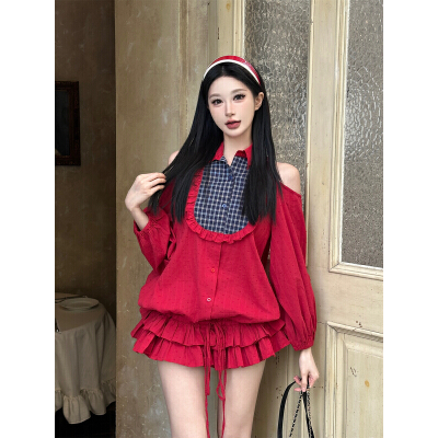 26020015 카라넥 어깨트임 캉캉원피스