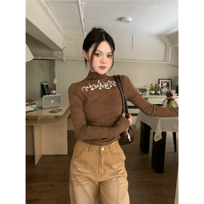 26020026 실사 하이넥 기모티셔츠