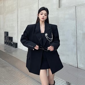 26030007 실사 카라넥 루즈자켓
