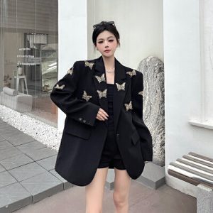 26030024 실사 빅사이즈 나비 자켓