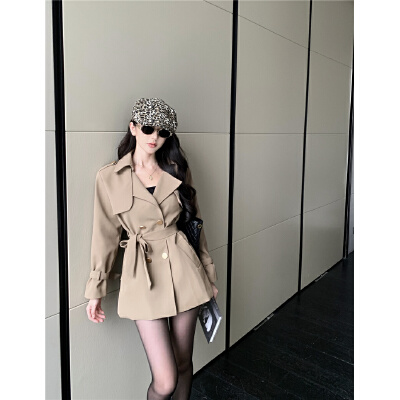 26030057 실사 금장버튼 트렌치코트