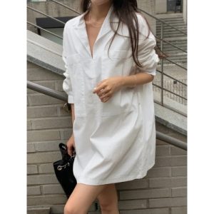 26030123 빅포켓 벨트 셔츠 원피스