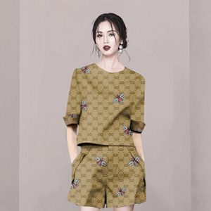 26040020 루즈핏 5부 티셔츠 + 와이드 숏팬츠 캐주얼 투피스