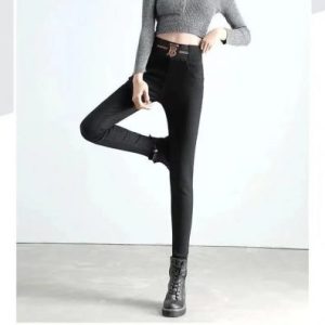 26040103 허리밴드 레터링 스키니 팬츠