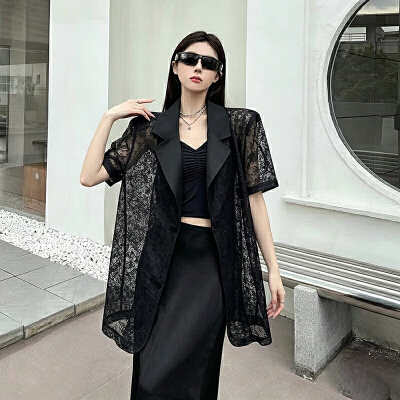 26040213 카라넥 레이스 시스루자켓