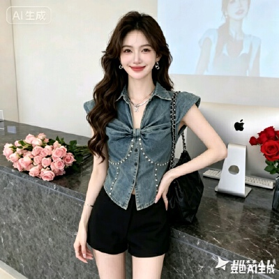 26050026 카라넥 셔링 데님베스트