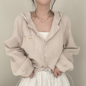 26070108 [꾸안꾸] 루즈핏 셔츠형 아우터