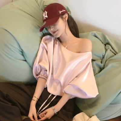 26070109 [러블리] 오프숄더 퍼프 블라우스
