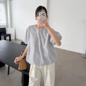 26070128 [데일리] 베이직 라운드 썸머 티셔츠