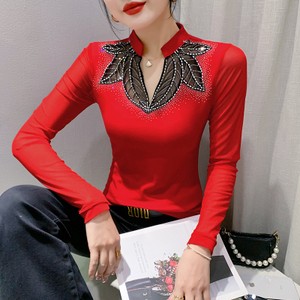 26080279 헤비 스톤 스파클링 슬림 긴팔 티셔츠