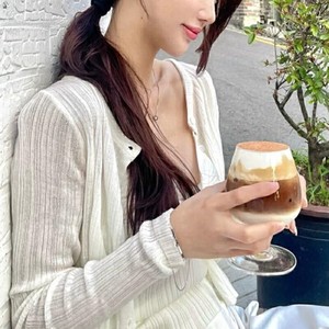 26090077 스타일리시 슬림핏 슬리브리스 긴팔 가디건 투피스 셋업