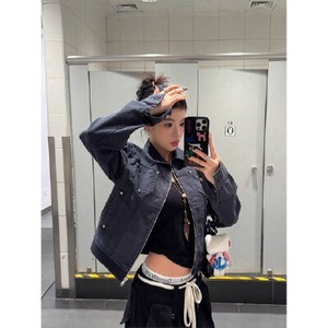 26090141 빈티지 스터드 크롭 자켓