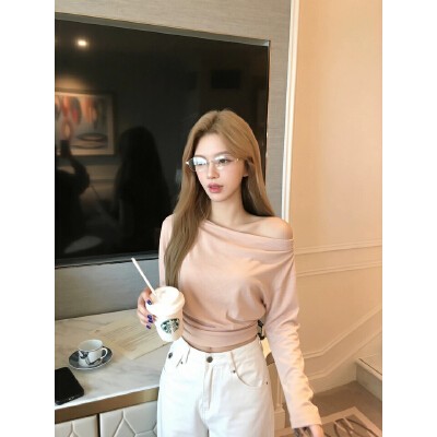 26090153 어깨트임 가오리 크롭 티셔츠