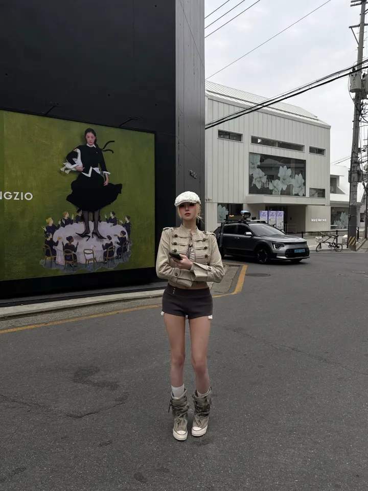 밀리터리 나폴레옹 견장 숏 자켓