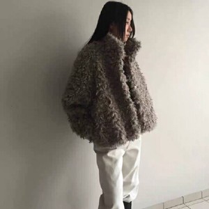 26100010 부클레 텍스처 털실 자켓