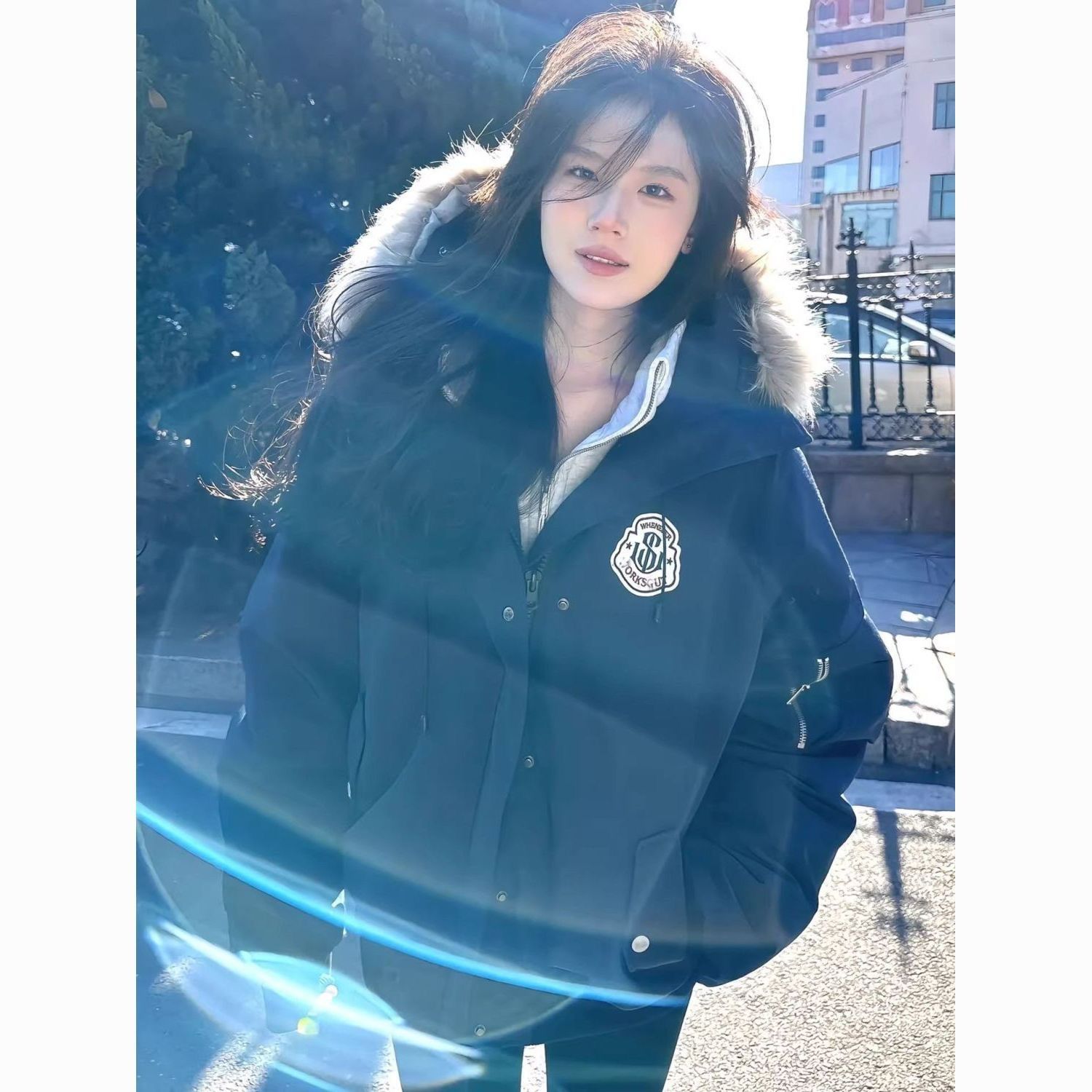 빈티지 와펜 패치 MA-1 오버핏 항공점퍼